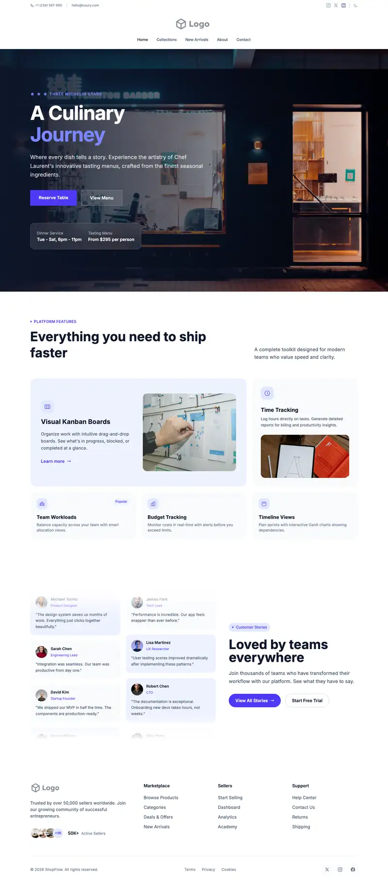 App Store Landing template