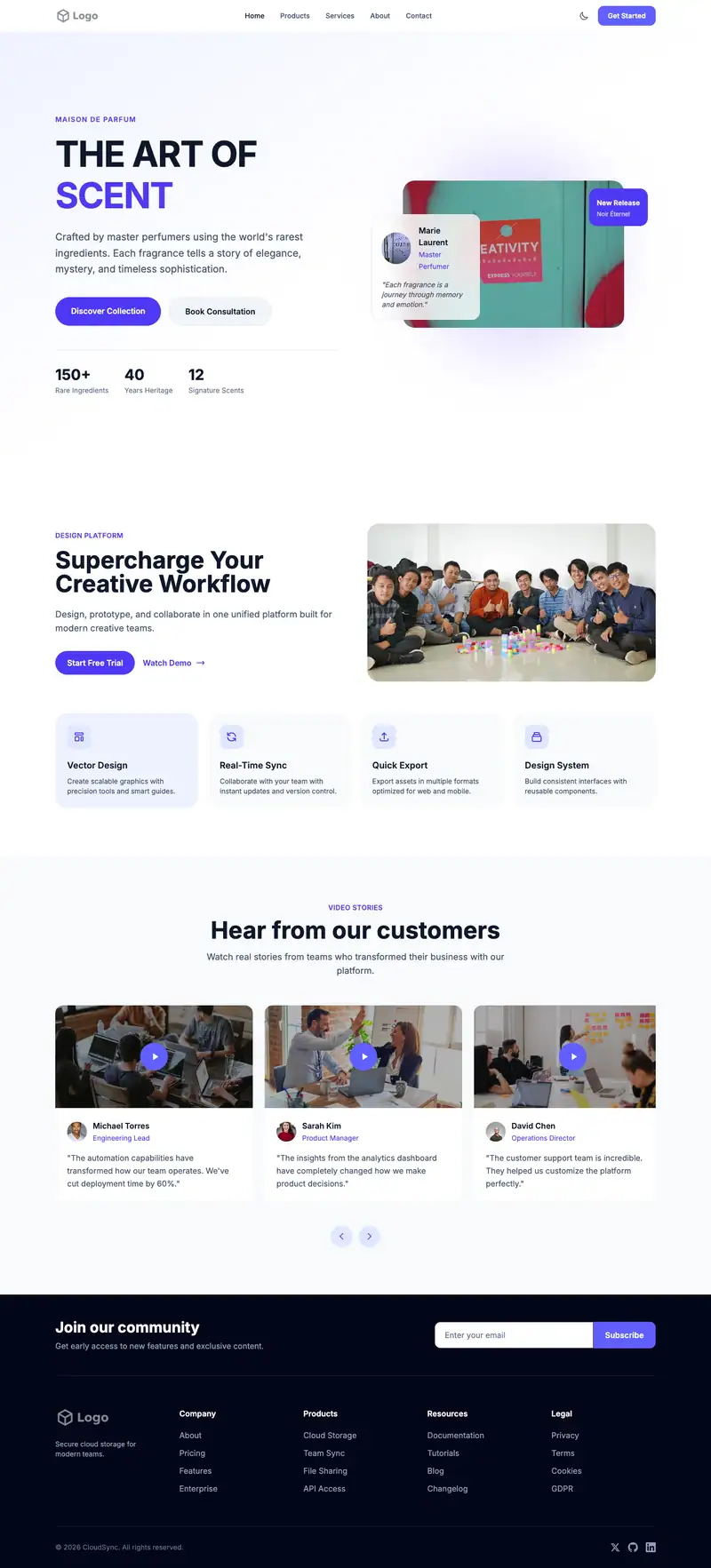 Dev Agency Landing template