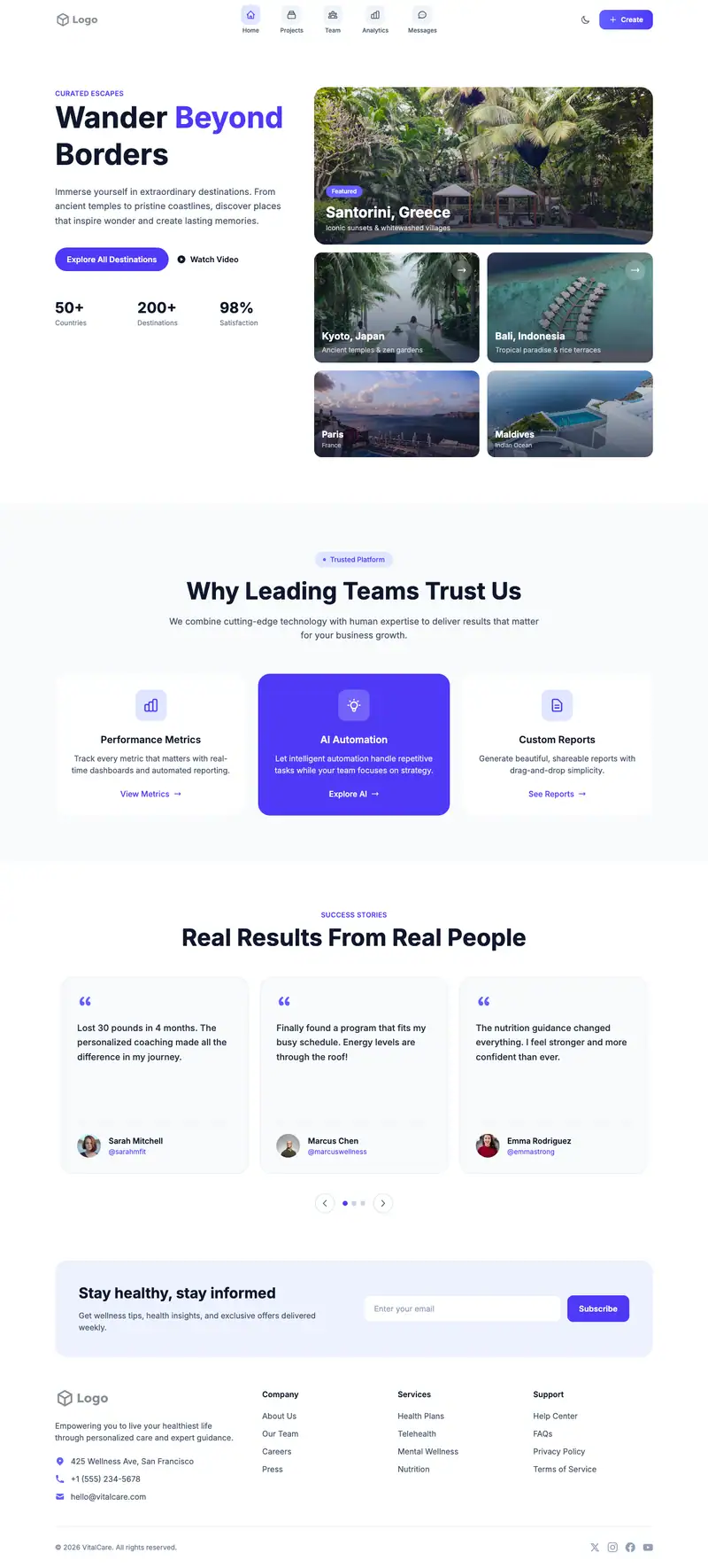 Luxury Travel Agency template