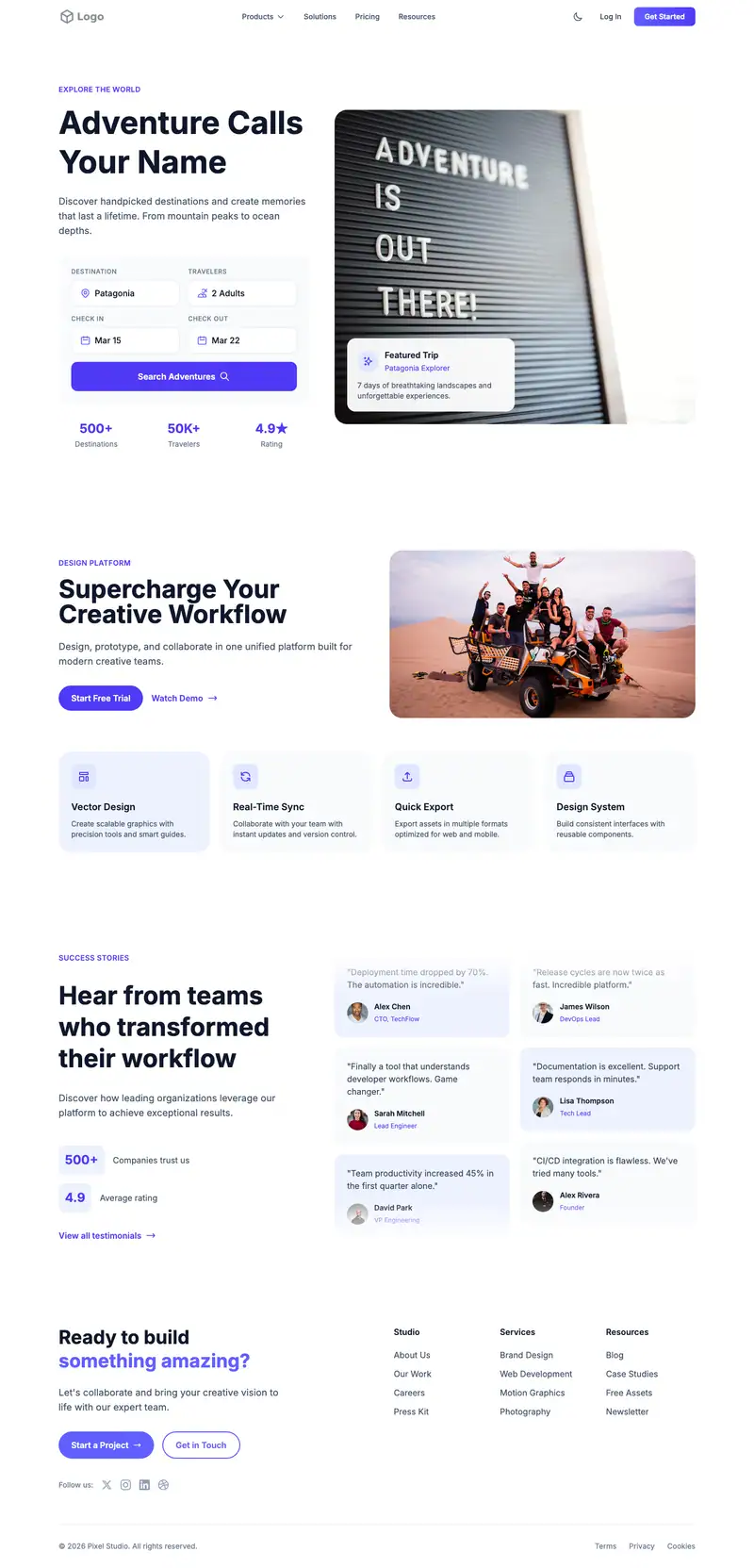 Adventure Travel template