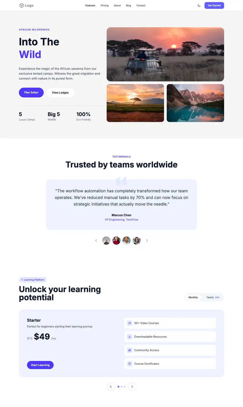 Food Tour Company template