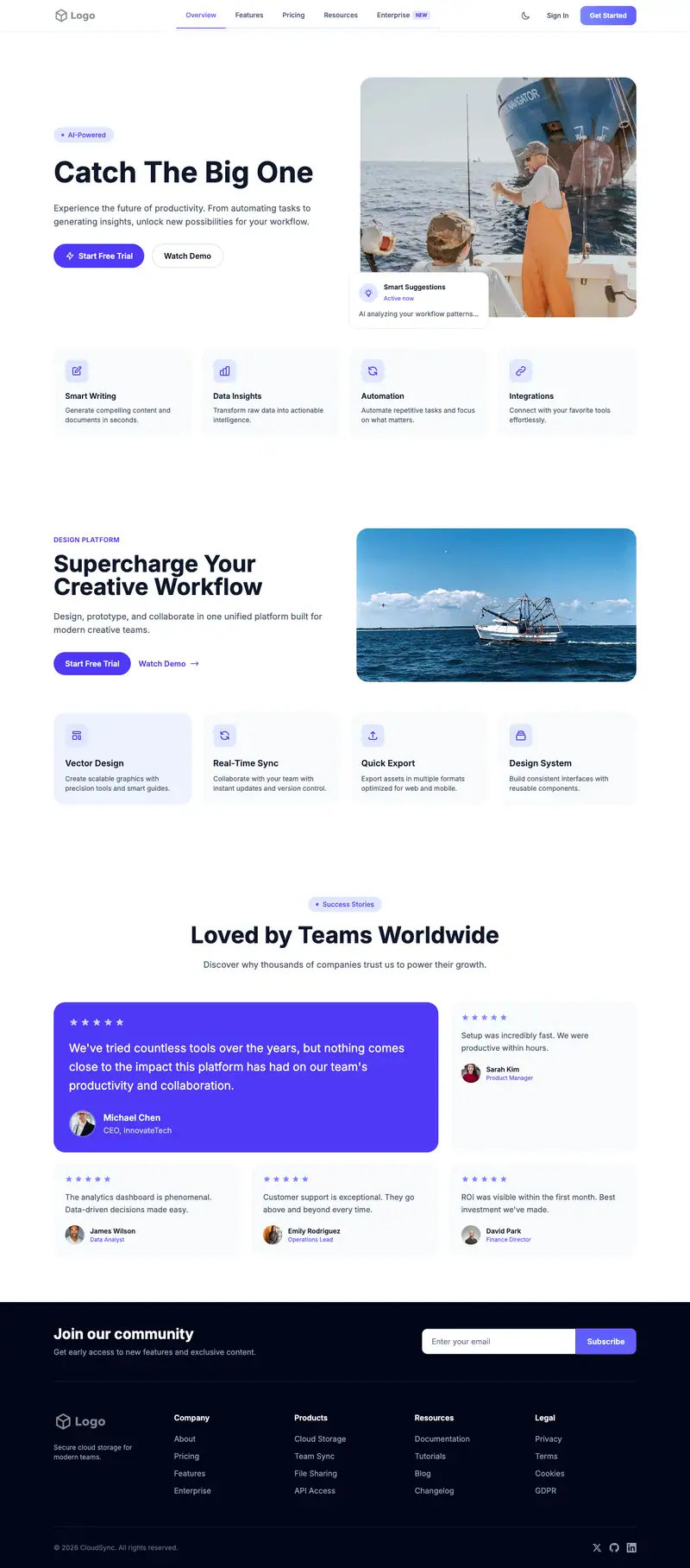 Fishing Charter template