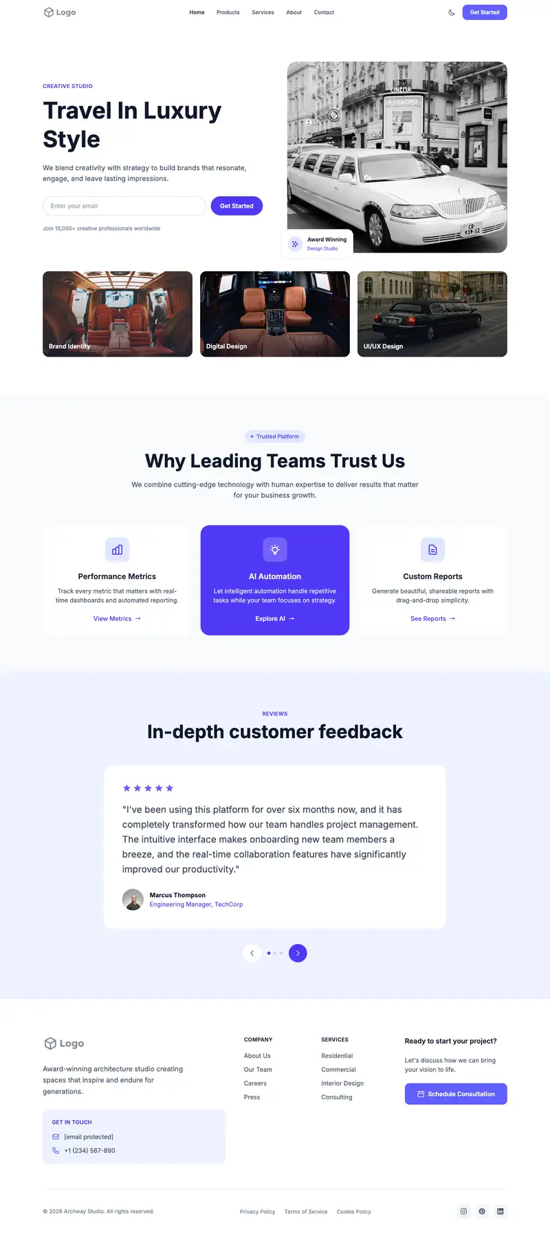 Limousine Service template
