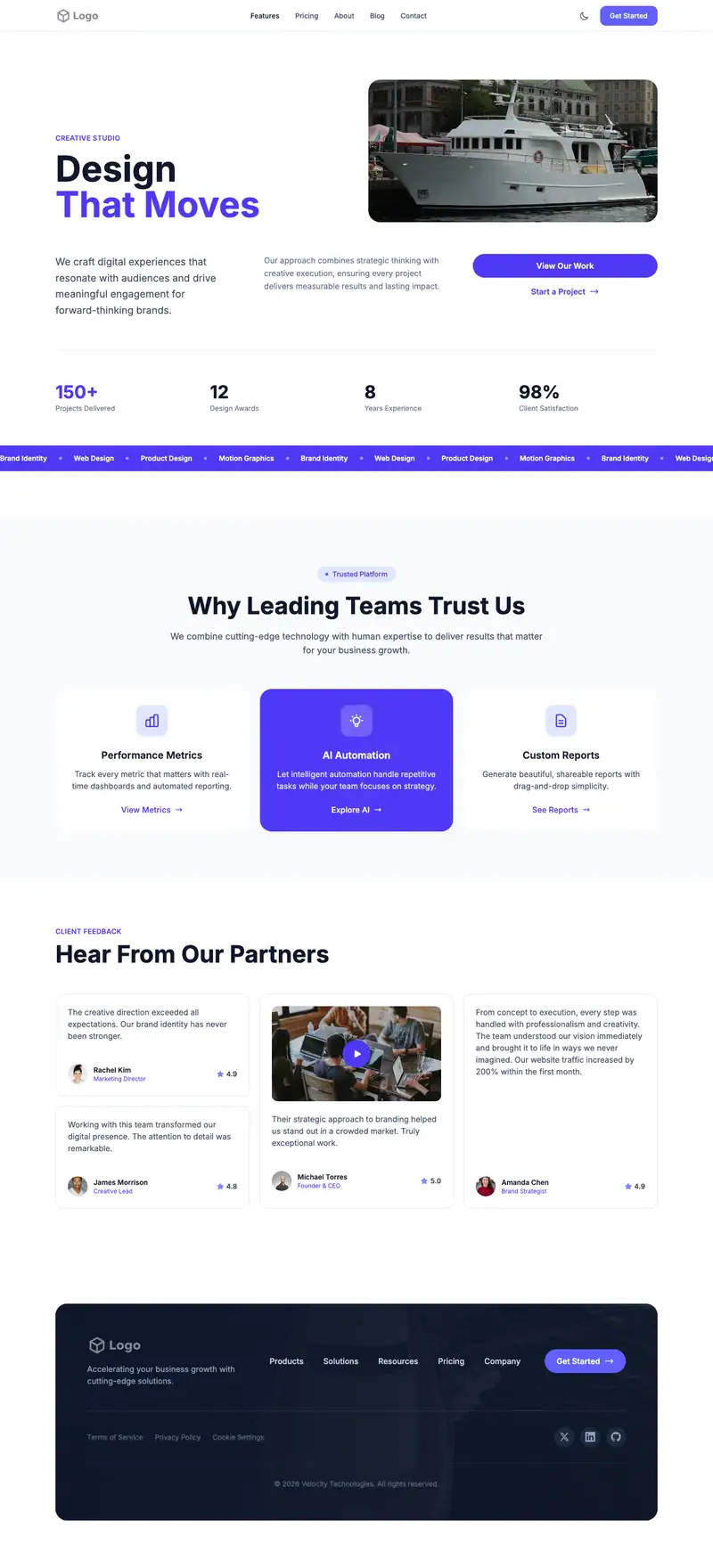 Boat Yacht Rental template