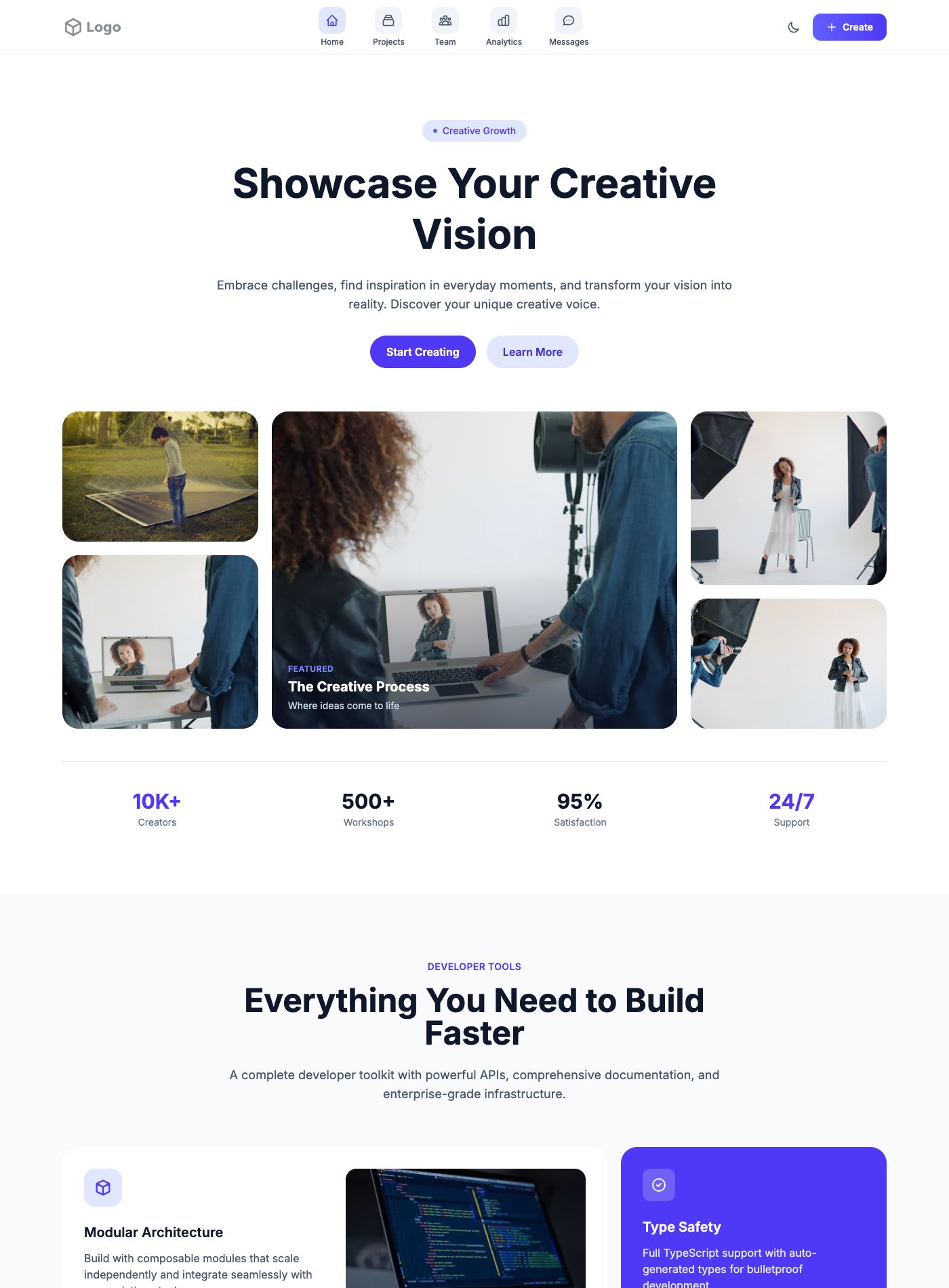 Creative Portfolio Template preview