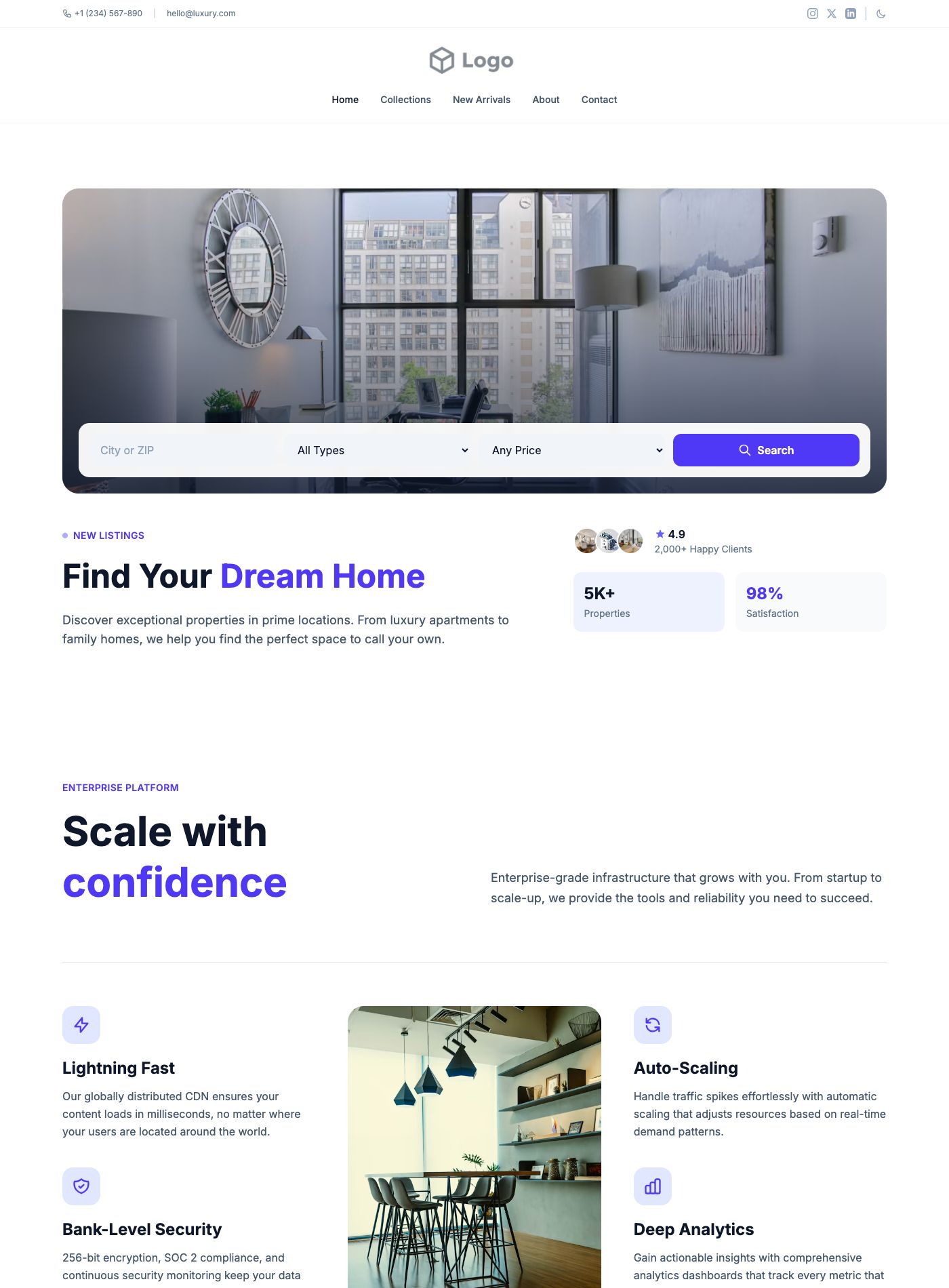 Real Estate Agency Template preview
