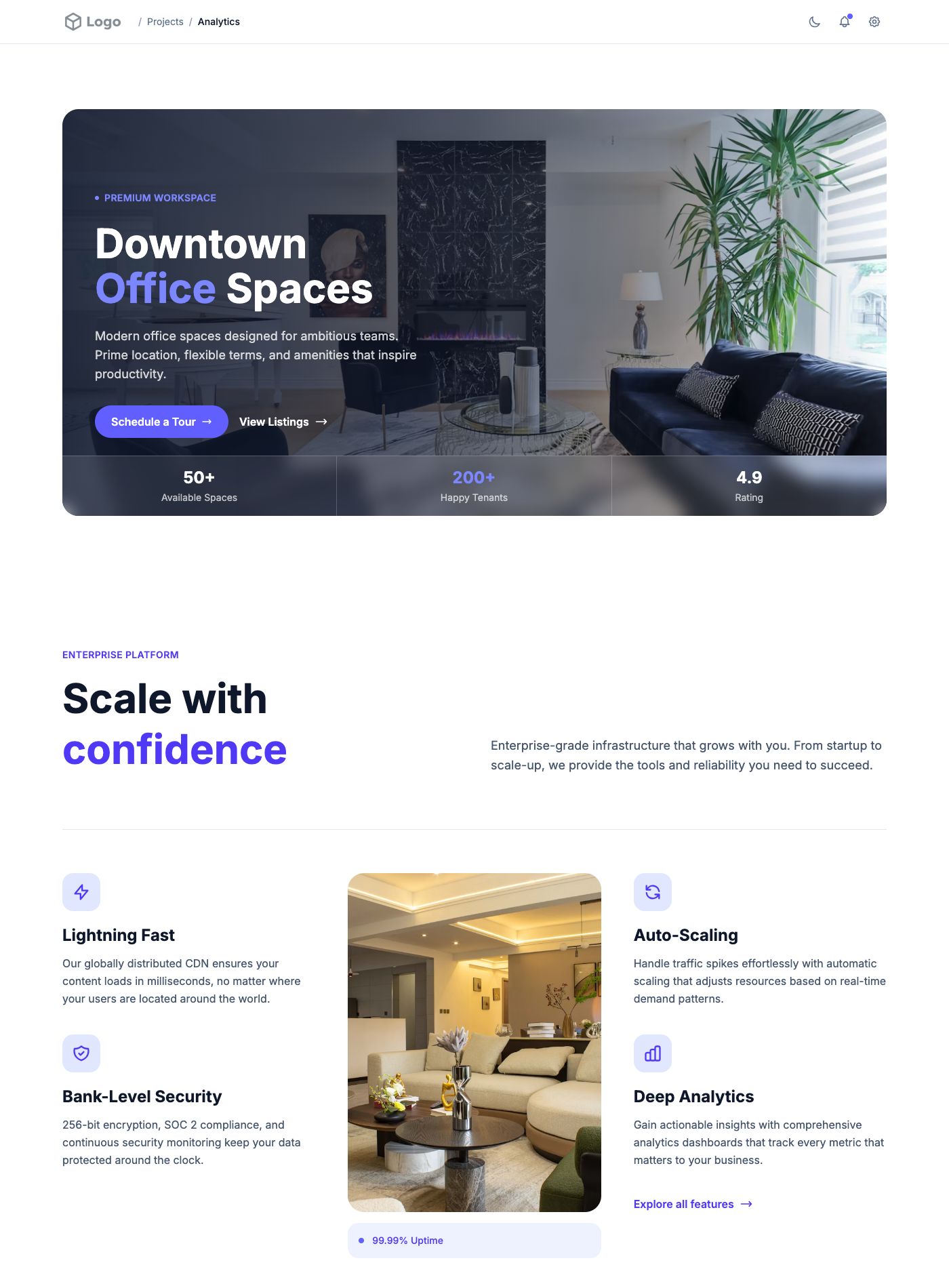 Commercial Property Template preview